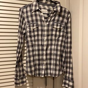 Gray/White Flannel Shirt - Kirra